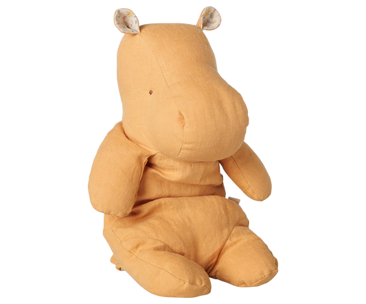 Maileg Safari friends, Hippo, Medium – Vintage yellow