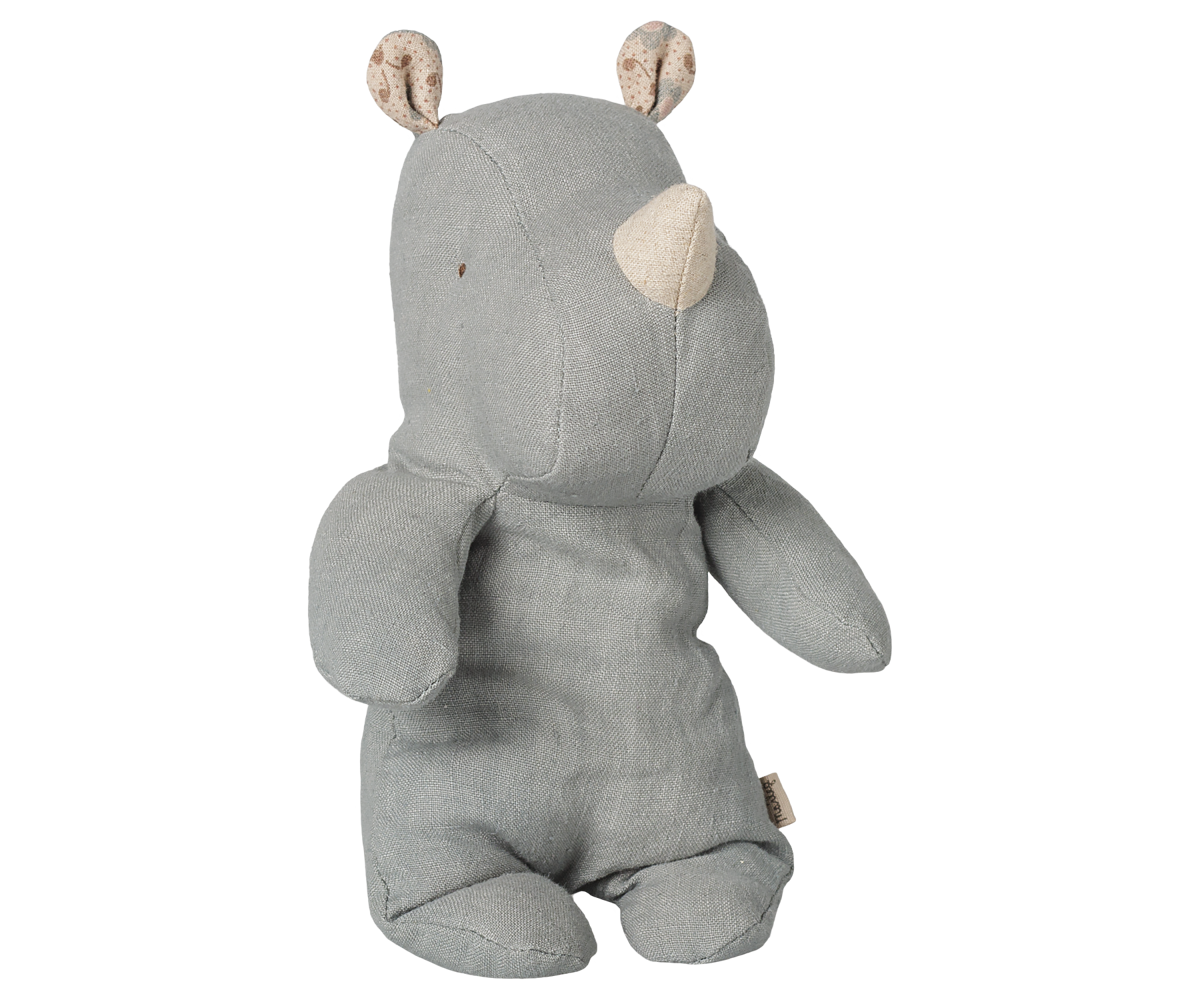 Maileg Safari friends, Rhino, Small – Vintage blue