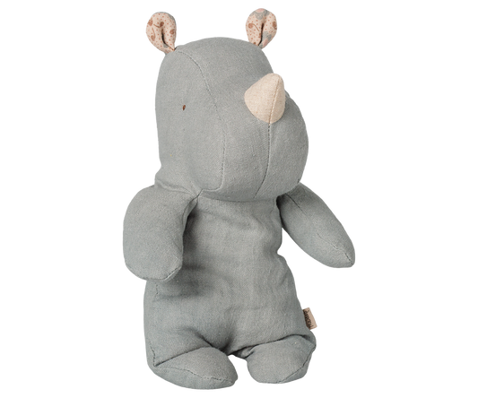 Maileg Safari friends, Rhino, Small – Vintage blue