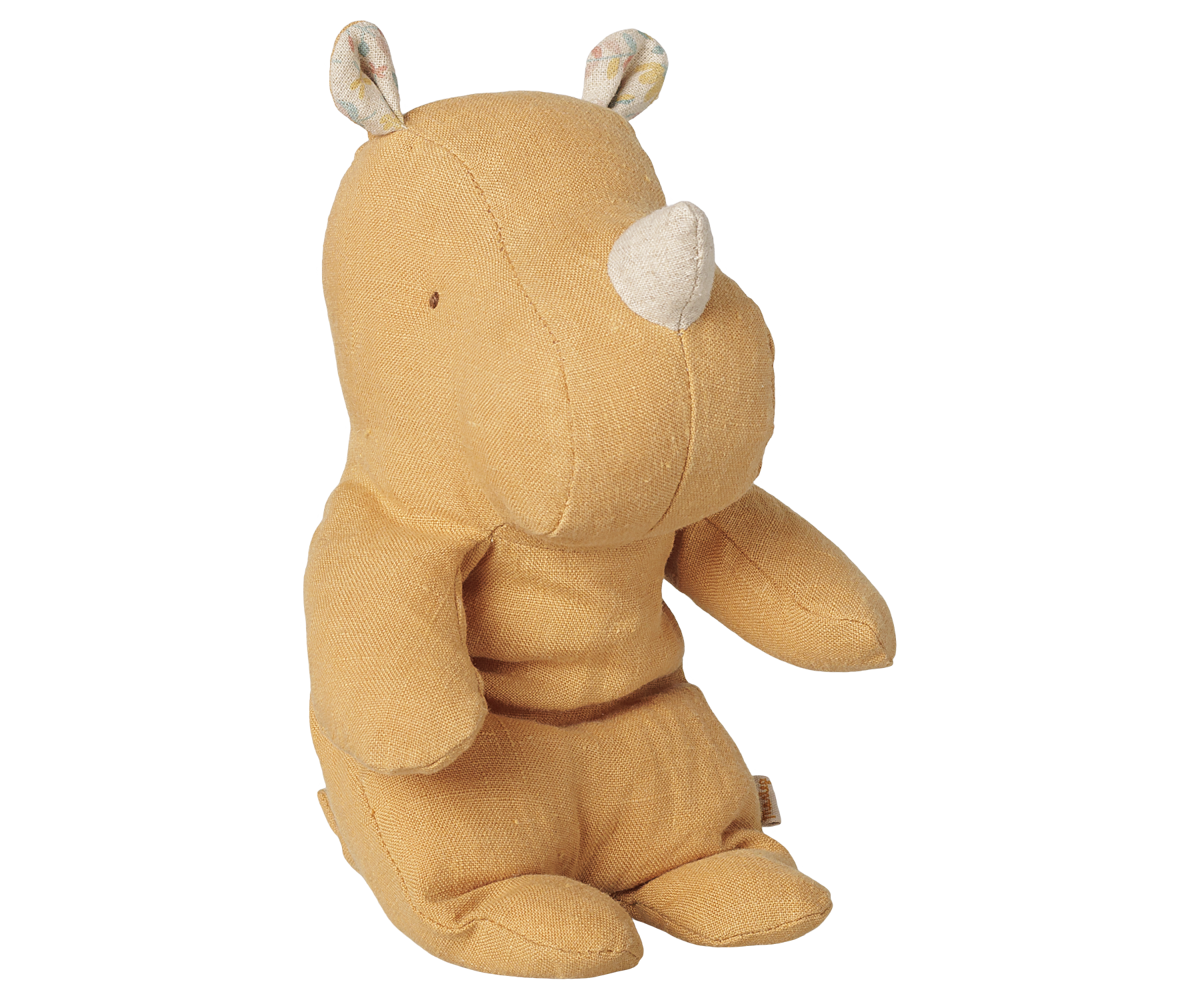 Maileg Safari friends, Rhino, Small – Vintage yellow