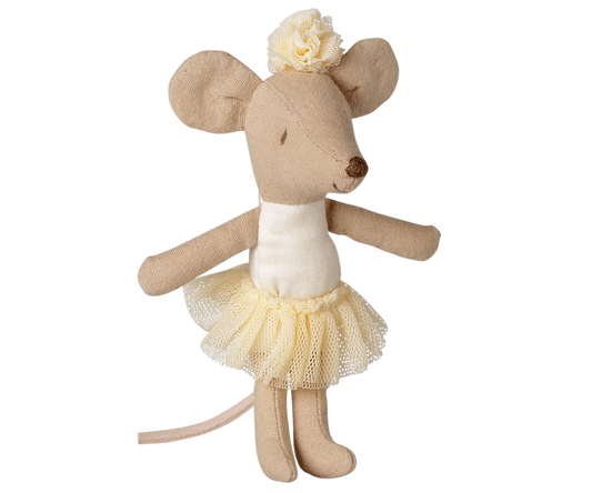 Maileg Ballerina Maus, kleine Schwester – Off-White