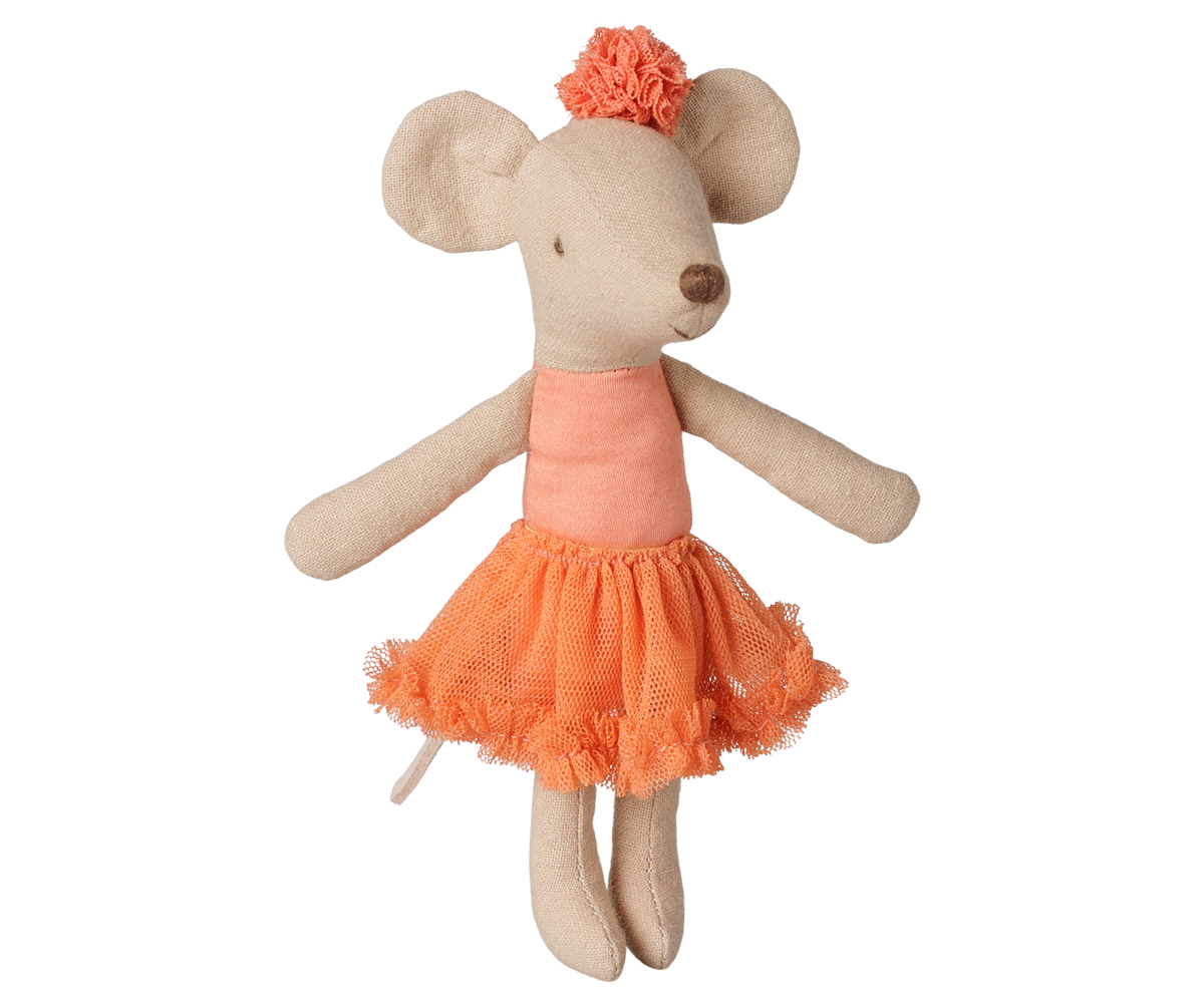 Maileg Ballerina Maus, große Schwester – Dusty Coral
