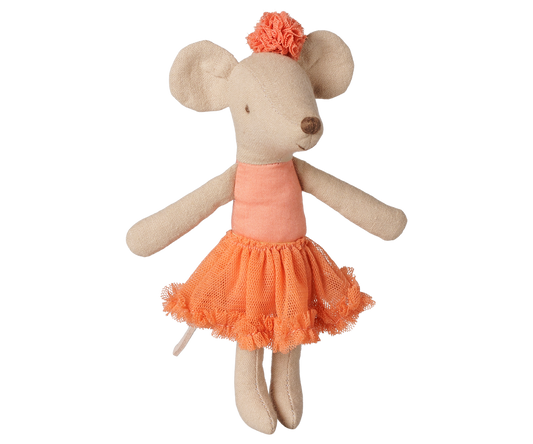 Maileg Ballerina Maus, große Schwester – Dusty Coral