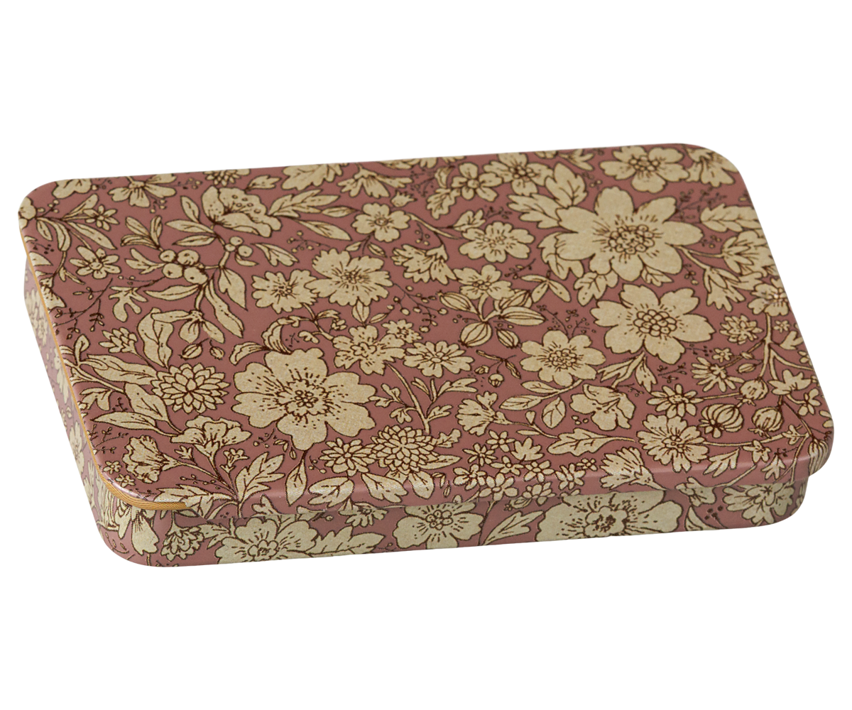 Maileg Metal box w. sliding lid – Blossom – Heather