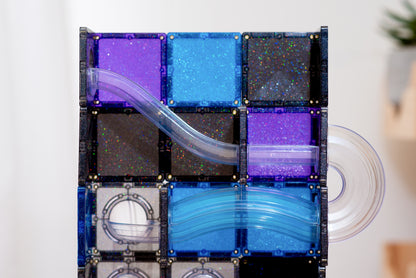 CONNETIX Glitter Galaxy Ball Run Pack – 61 Teile