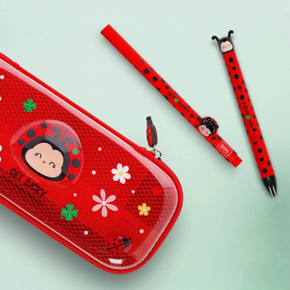 Legami Gelstift mit Deko-Tierchen Ladybug „Get Lucky“ - Lovely Friends