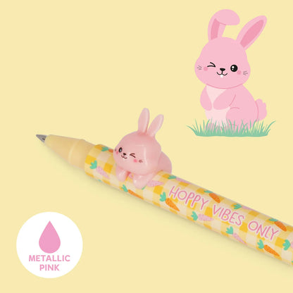Legami Set aus 2 Gelstiften mit Deko-Tierchen - Lovely Friends - Hoppy Easter und Osterei zum bemalen