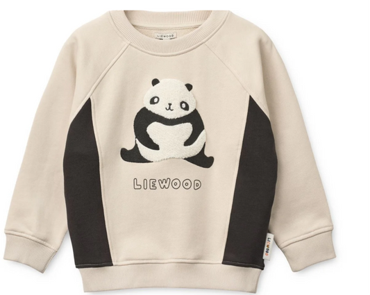 Liewood Aude Panda Sandy dark grey