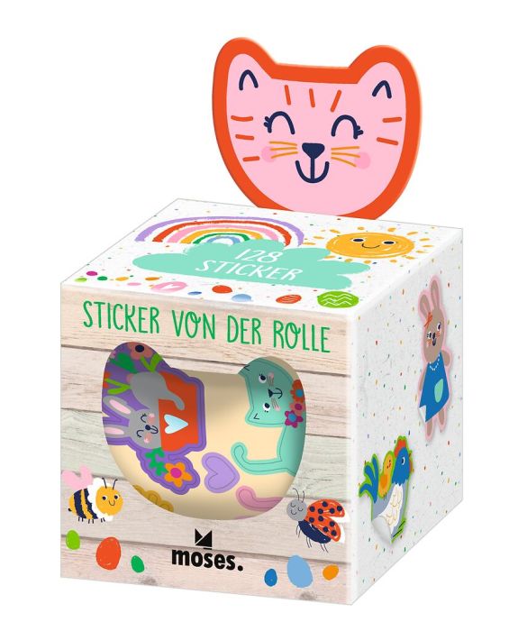 Moses Sticker von der Rolle Frühlingsfreunde -128 Stk.
