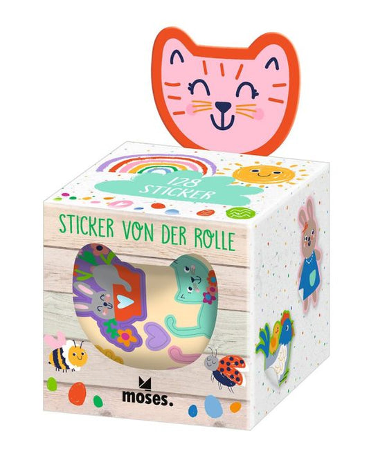 Moses Sticker von der Rolle Frühlingsfreunde -128 Stk.