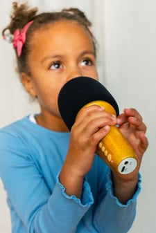 LALARMA GLITTER GROOVE MICROPHONE - GOLD