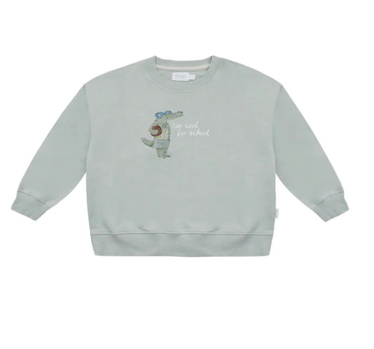 Leevje oversized Sweatshirt Krokodil