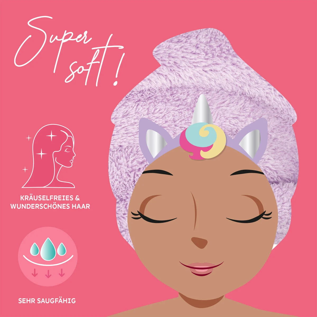 Legami Love my Hair Turban Handtuch