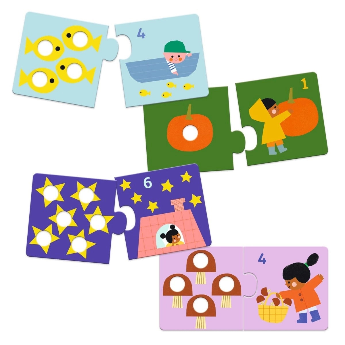 Djeco Duo Puzzle Erste Zahlen