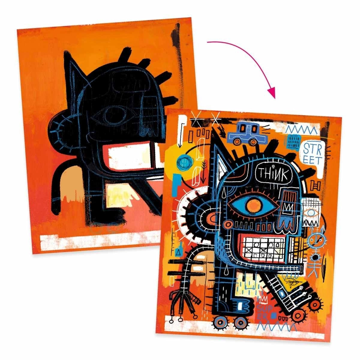 Djeco Marker-Workshop Inspired by: Jean-Michel Basquiat