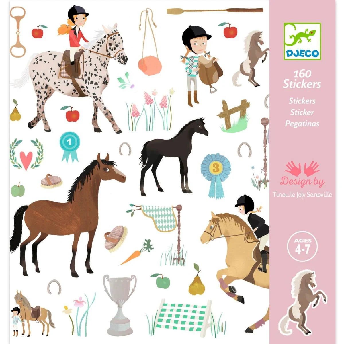 Djeco Sticker Pferde