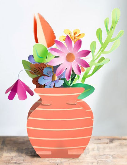 Moses Papierblumen-Bastelset mit Vase