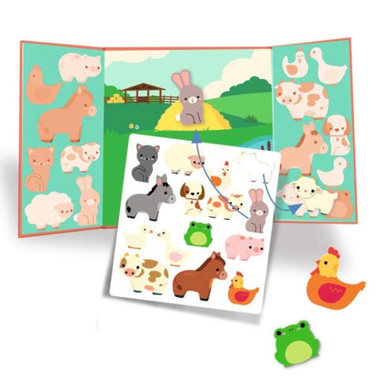 Djeco Dekor und neu positionierbare Sticker Tiere