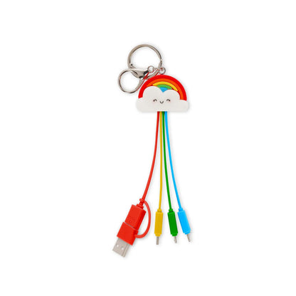 6-in-1-Ladekabel mit Schlüsselanhänger Rainbow - Link Up