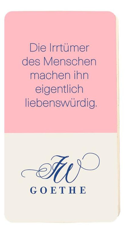 Moses Radierer Goethe mit Zitat