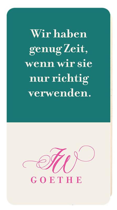 Moses Radierer Goethe mit Zitat