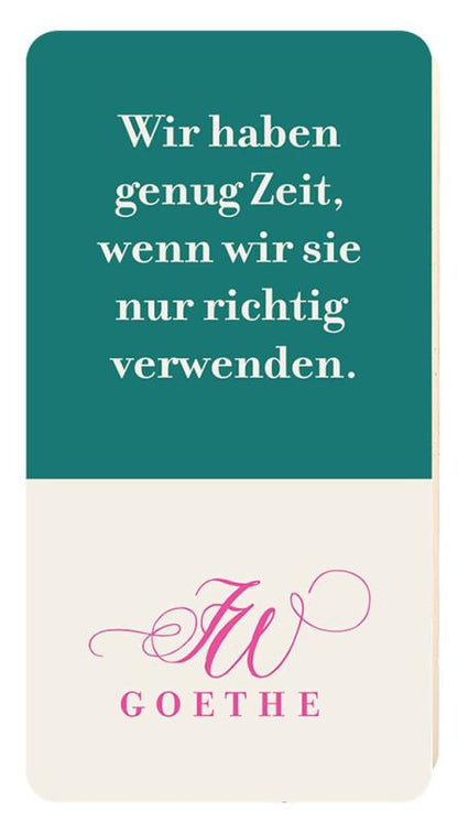 Moses Radierer Goethe mit Zitat