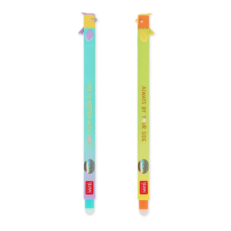 Legami Set mit 2 Löschbaren Gelstiften - Better Together - Erasable Pen