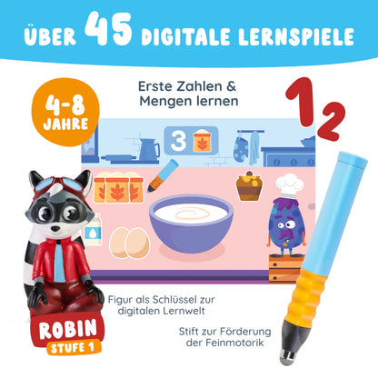 Edurino Starterset Robin "Zahlen & Mengen" - Stufe 1