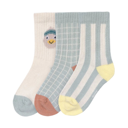 LÄSSIG - TENNISSOCKEN KINDER 3ER-SET - BIO BAUMWOLLE, ENTE