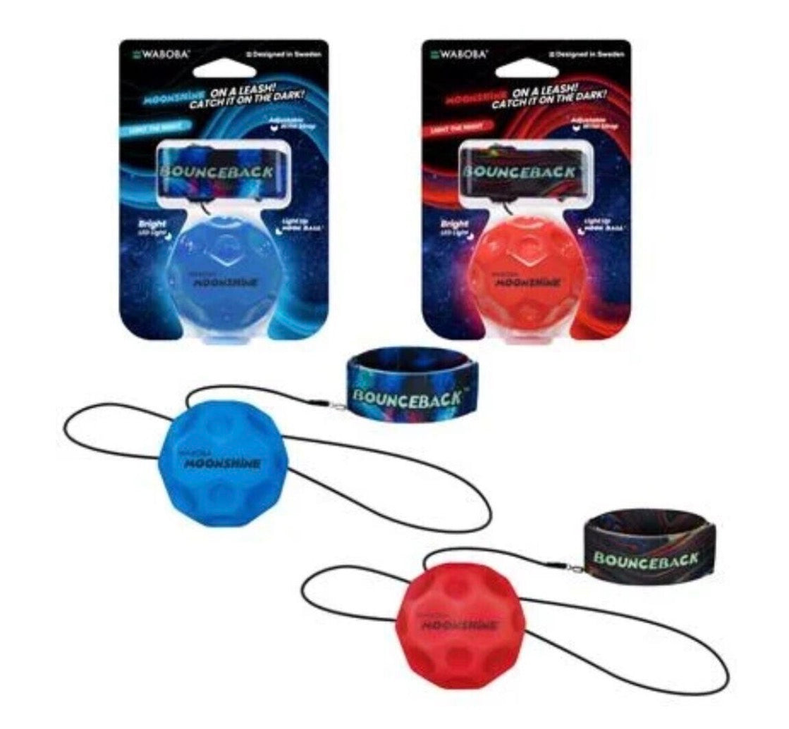 Waboba Moonshine On a Leash Ball leuchtet im Dunkeln