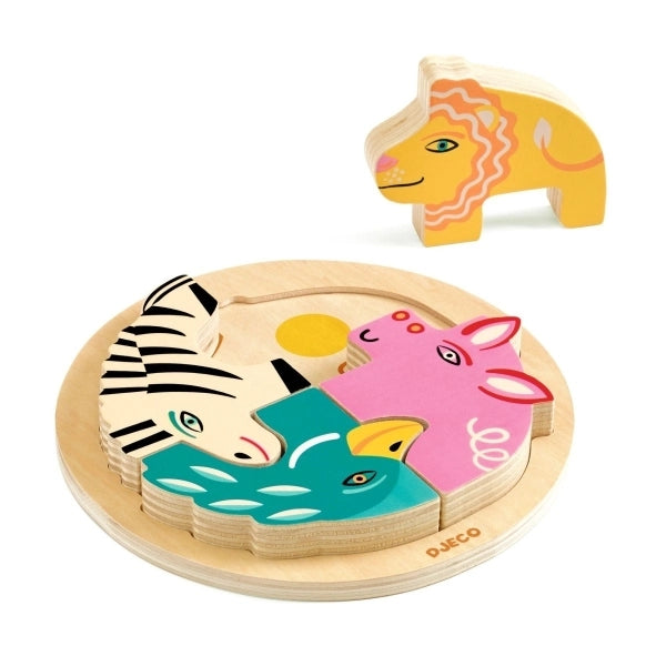 Holzpuzzle Leo Djeco
