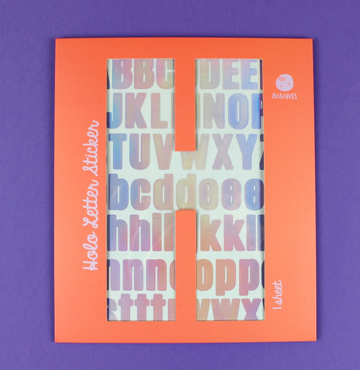 Ava and Yves Holo letter Sticker