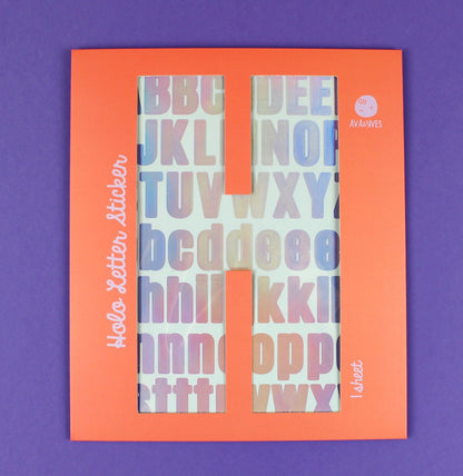 Ava and Yves Holo letter Sticker