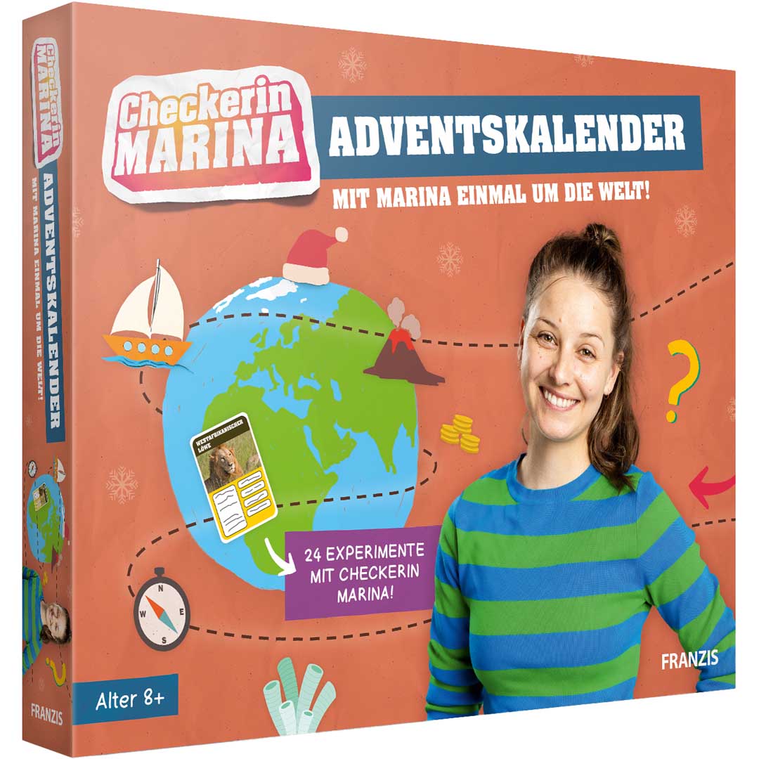 Franzis Checkerin Marina Adventskalender mit 24 Experimenten