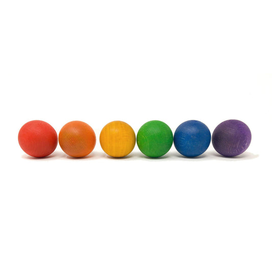 Grapat 6 bunte Holzkugeln