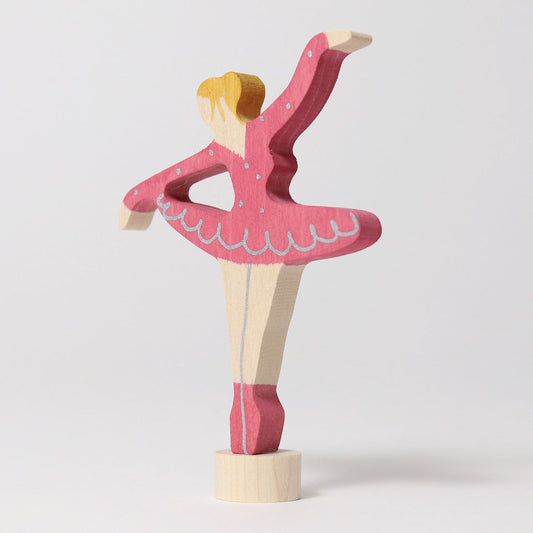 Grimms Steckfigur Ballerina Rubinrot