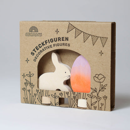Grimms Steckfiguren Osternest Batik Orange