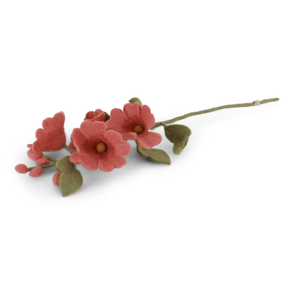 Gry & Sif Filzblume Hollyhock rot