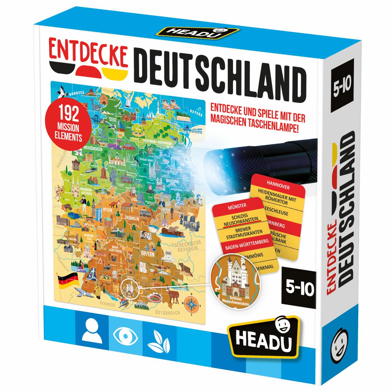 Headu Entdecke Deutschland mit der magischen Taschenlampe