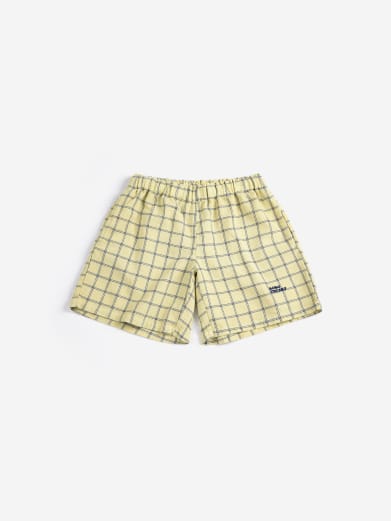 Bobo choses Spicy Window Pane Woven Bermuda Shorts