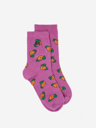 Bobo choses Tangerine All Over Short Socks