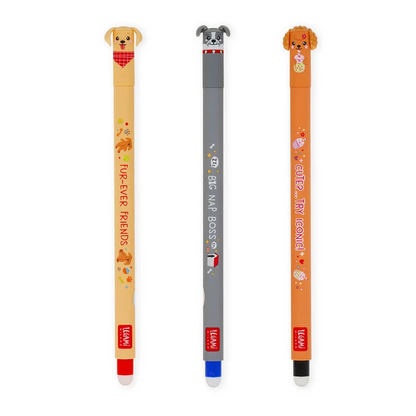 Legami 3er Set - Limited Edition - Golden Retriever, Bulldog & Poodle