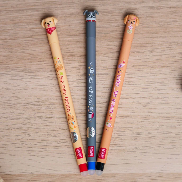 Legami 3er Set - Limited Edition - Golden Retriever, Bulldog & Poodle