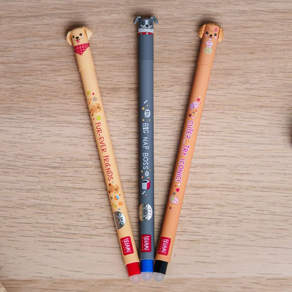Legami 3er Set - Limited Edition - Golden Retriever, Bulldog & Poodle
