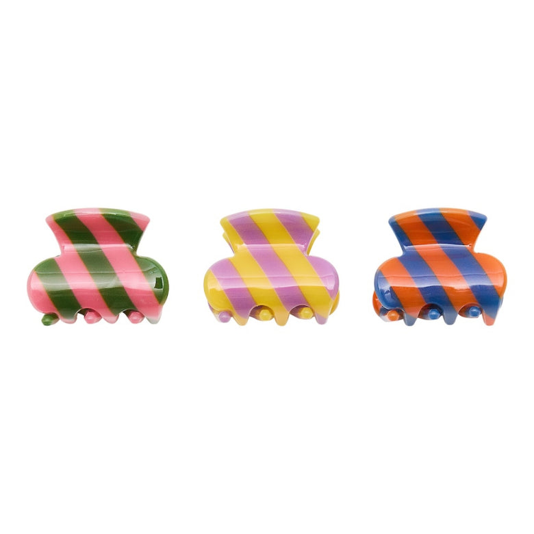 Mimi und Lula Striped mini Claw Clips