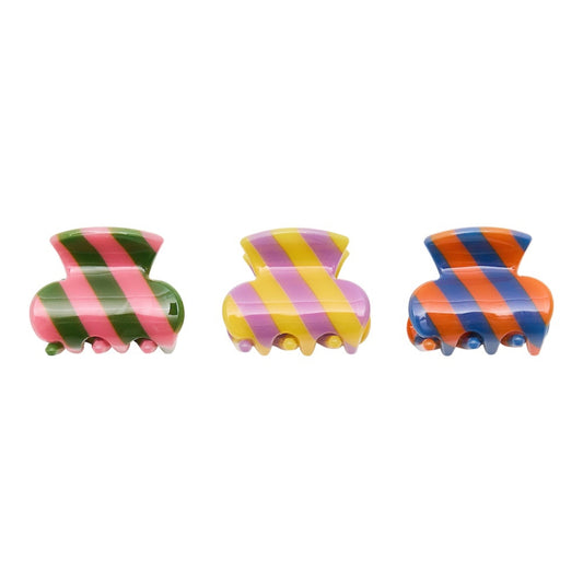 Mimi und Lula Striped mini Claw Clips