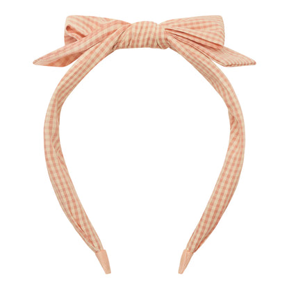 Mimi und Lula Peach Gingham Edie Bow Alice
