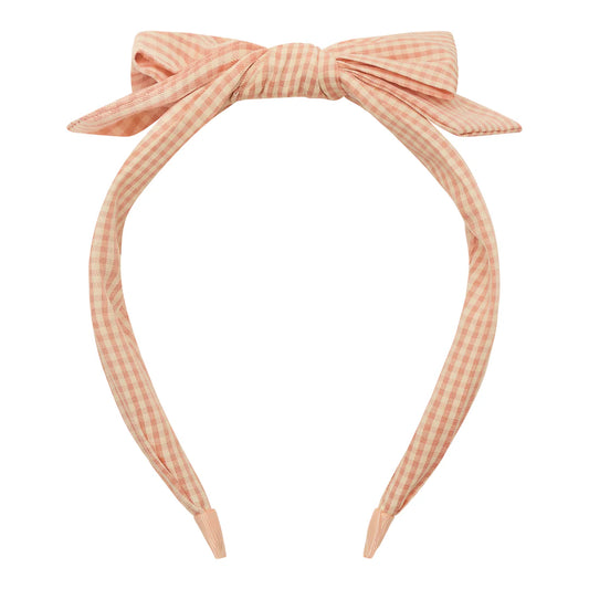 Mimi und Lula Peach Gingham Edie Bow Alice