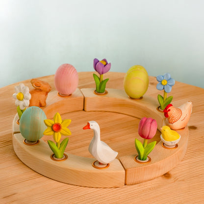 BumbuToys Steckfigur Festtagsring Hase