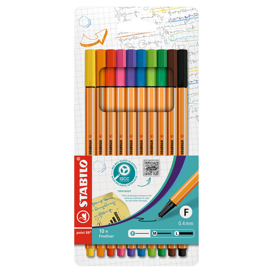 Stabilo point88 10 Fineliner
